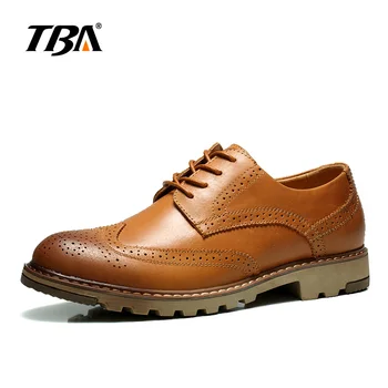 TBA Newest Outdoor Men's Walking Shoes Leather Outdoor Walking Shoes Natural Rubber Soles Sneakers