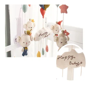 Baby Rattle Hanging Musical Children Christmas Rattle 0-12 Months Animal Stuffed Miniature Dolls Rattles Children 50C0418