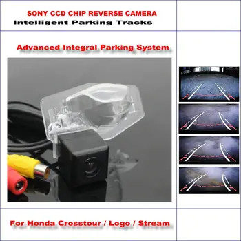 Rear Camera For Honda Crosstour / Logo / Stream Intelligent Parking Tracks Reverse / 580 TV Lines Dynamic Guidance Tragectory