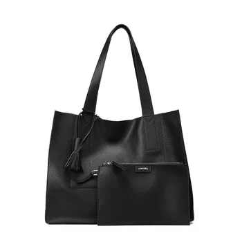 Simple Style Fashion Brand Design Women Handbag Genuine Leather High Capacity Shoulder Bag Women Casual Totes Lady Shopping Bag