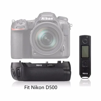 Meike MK-D500 Pro Built-in 2.4GHZ FSK With Remote Control Shooting for Nikon D500 Camera Replacement of MB-D17