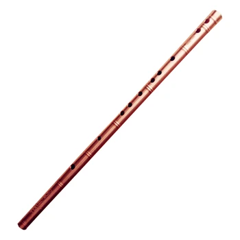 Red Copper Metal Flute Dizi G Key Metal Flauta Profesional Concert Flute Musical Instruments Flauta Self-defense Weapon Flautas