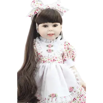 NPKCOLLECTION American 18 inch Handmade Doll Realistic Baby Doll Reborn Full Vinyl Custom Reborn Toddler Dolls Finished Dol
