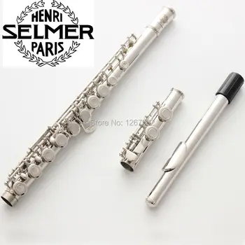 Brand New Selmer Flute E Key 16 Hole Closed Flute Silver Plated Surface Plated Flute musical instruments