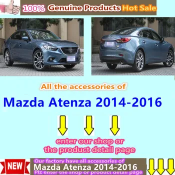 For Mazda Atenza-2016 car body cover ABS chrome trim Front up Grid Grill Grille Around Stick frame lamp 1pcs