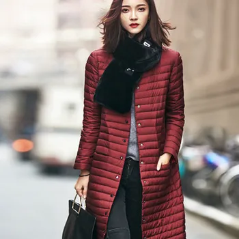2017 Fashion Lengthen Parka Female Women Winter Coat Thickening Down Winter Jacket Women Outwear coat
