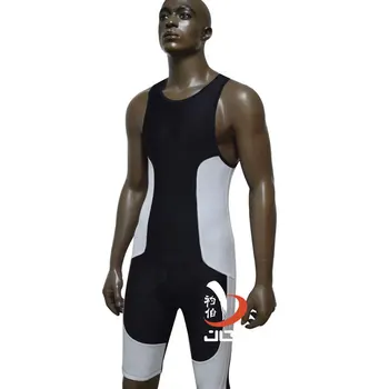 JOB Black Lycra sleeveless ironman triathlon wetsuit one piece bodysuit plus size maternity swimwear cycling running wear