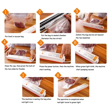 Automatic Electric Vacuum Food Sealer Machine With All Size Vacuum Bag For Peanut Portable