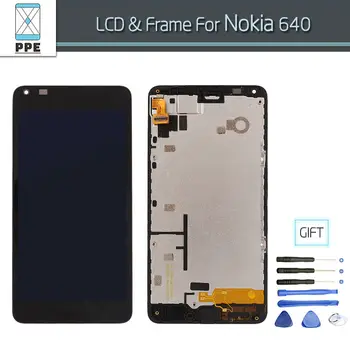 Original LCD For Microsoft Nokia Lumia 640 LCD display with Touch screen Digitizer Assembly with Frame +Tools