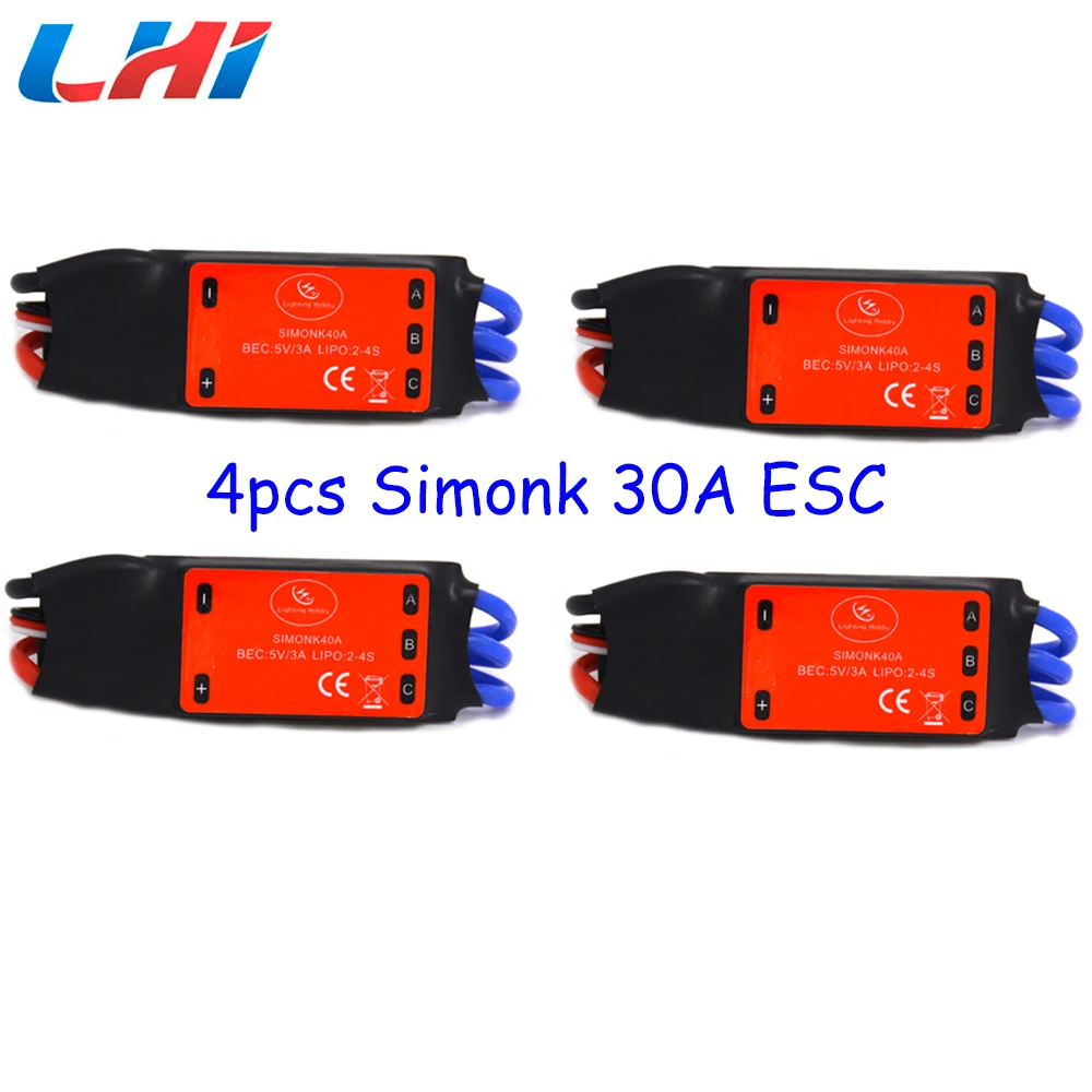 Rc quadcopter Simonk 40A 2-4S Brushless ESC Speed Control for Multicopter
