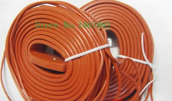 26mmx2m 160W 220V Electric heated Silicone Heating Pipeline tracing belt Silicone Rubber Pipe Heater waterproof
