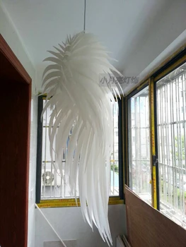 Novel Feather Creative Modern Dining Pendant Lamp for living room Restaurant angel wing designs Dining lamp Individual lamps