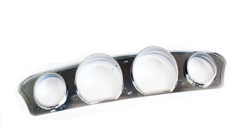 Chrome Tri-Line Gauge Accent Trim Cover For Harley Electra Street Glide & Trike 14 -17