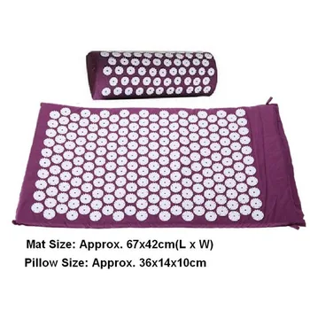 Massage cushion Acupressure Mat Relieve Stress Pain Acupuncture Spike Yoga Mat with Pillow