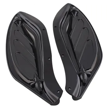Motocycle Black Adjustable Side Wing Air Deflectors Fairing For Harley Classic FLHT 96-13 New