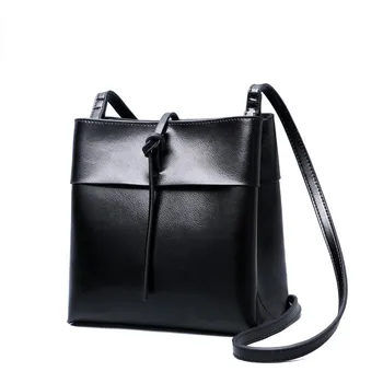 2017 Brand women Genuine leather bags Real leather Flap Small messenger Crossbody bags Vintage Zipper girl bag