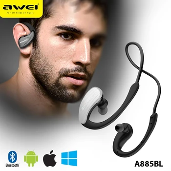 Awei A885BL Wireless Waterproof Sports Headphone Stereo Bluetooth Earphone+ Mic Microphone APT-X Hifi Sound
