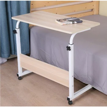 250301/Lazy bedside laptop desk / home bed with simple desk / folding mobile small desk/Wearable PU roller