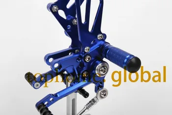 New Motorcycle Blue CNC Rearsets For Suzuki SV650 SV650S motorcycle foot pegs