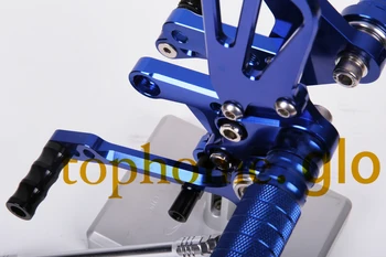 New Motorcycle Blue CNC Rearsets For Suzuki SV650 SV650S motorcycle foot pegs