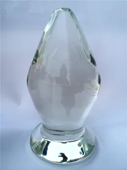Glass Butt Plug Anal Plug Plunger Anus Stopper Adult Products Sex Toys for Couples