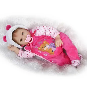 55cm New Soft Silicone Reborn Baby Dolls Toy Exquisite Real Touch Newborn Girls Babies Collectable Doll High-end Birthday Gift