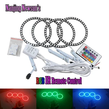 Factory supply DIA 100mm colorful LED Angel eyes 5050 SMD RGB LED Halo Ring kit for Opel Insignia multi-color car headlight kit