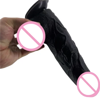 25*5.8cm black horse dildo male artificial penis huge dildo penis artificial with Suction cup dildo sex toys for women lesbian