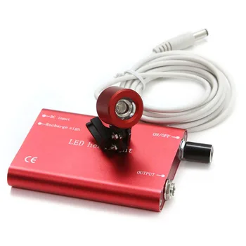 Highly Recommend Dental Portable Red LED Head Light Lamp for Dental Surgical Medical Binocular Loupe For Dentists
