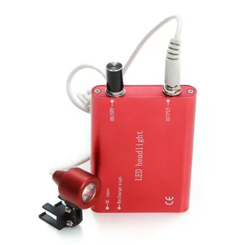 Highly Recommend Dental Portable Red LED Head Light Lamp for Dental Surgical Medical Binocular Loupe For Dentists