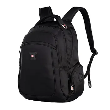 Swiss Backpack Youth Swisswin Waterproof Men's Backpack Black Nylon Multi-Pocket Bagpack Sac a dos Brand Back to School Bag