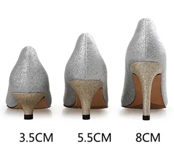 Sexy High Heels Shoes Pointed Pumps Bling Women Pumps Party Fress Shoes Size 30 To 44 Sys-1087