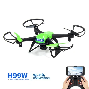 Eachine H99W WIFI FPV With 2.0MP 720p HD Camera 2.4G 6 Axle Headless Mode RC Quadcopter RTF Mode 2 Color in Blue And Green