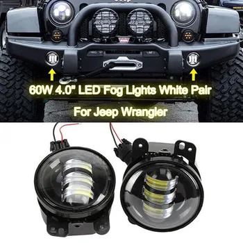 2 PCS 4INCH 30W LED Fog lights len projector LED 12V High power for Jeep Wrangler Dodge Chrysler Front Bumper lights