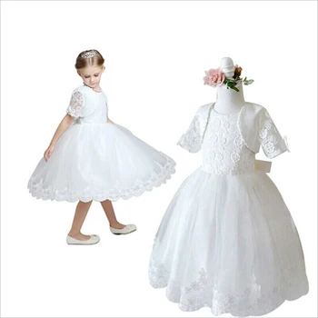 2017 Children New Girls Dresses For Pageant Dance Party Ceremonies Girl White Dress For Wedding Girl Clothes Christmas