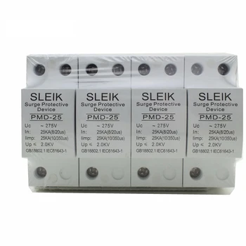SPD 4P 25KA ~275VAC House Surge Protector Protective Iow-voItage Arrester Device