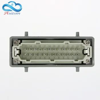 H16B - HE - 024-2 rectangular heavy air 24 pin connectors plug at the top of the line 16 a500v screw feet