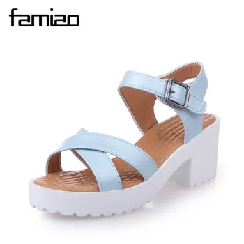 Sandalias Mujer 2016 Summer Gladiator Sandals Women Aged Leather Flat Fashion Sandals Comfortable Ladies Shoes