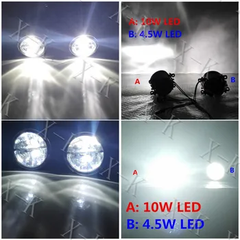 Car Styling 6000K White 10W CCC High Power LED Fog Lamps DRL Lights For Jaguar S-Type CCX X-TYPE CF1  XK J43 1999-2013
