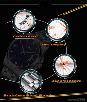 Top Luxury Brand Men Watch Waterproof Noctilucent Casual Man Watches Retro Relogio Masculino Luminous Steel Band Calendar Watch