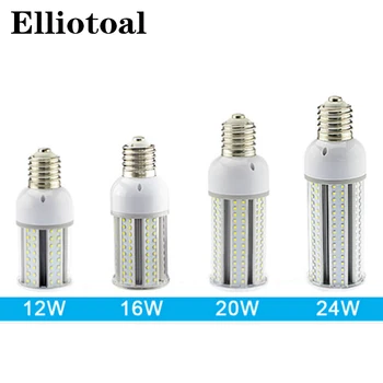 12pcs/lot E27 E40 LED corn light bulb 12w 16w 20w 24w SMD2835 street light pole led lamps led outdoor garden lamp AC85-265V