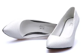 Heels 7CM thin heels Serpentine pattern pointed toe women pumps Party/Wedding/Work sexy ladies stiletto shoes women's shoes 022