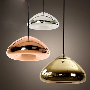 Round glass pendant light creative indoor drop lighting for coffee/ clothing store /restaurant/cafe bar