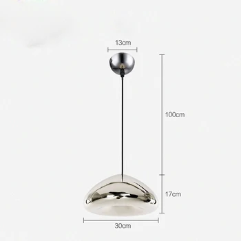 Round glass pendant light creative indoor drop lighting for coffee/ clothing store /restaurant/cafe bar