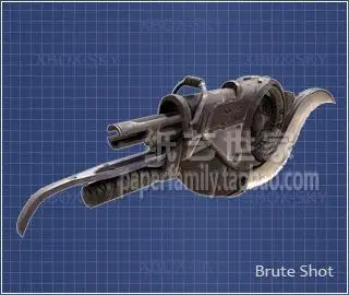 Halo BruteShot 3D Paper Model