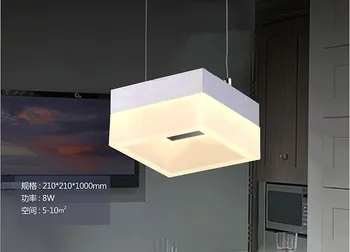 Creative modern minimalist chandelier pendant three bedroom lamp LED light bar room 16w-21w