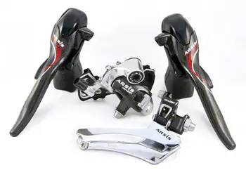 New Microshift Cabon ARSIS Bike Bicycle Shifter double 10 speed Groupset