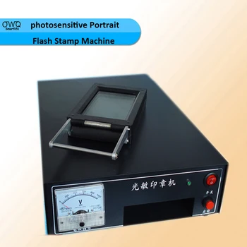 220 V HT-A600 Photosensitive Portrait Flash Stamp Machine Auto-inking Kit Stamping Making Seal Support film Pad (WITHOUT Ink)