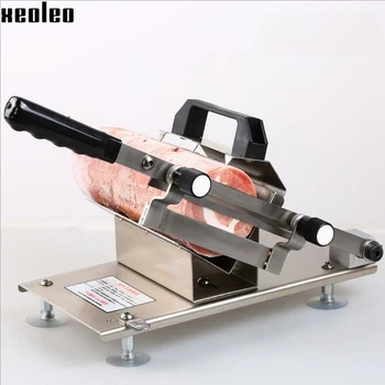 Xeoleo stainless steel Manual Slicer Machine for Frozen biscuits/Cookies/Gelatin paste Meat Slicing 0.2-30MM Cutter Machine