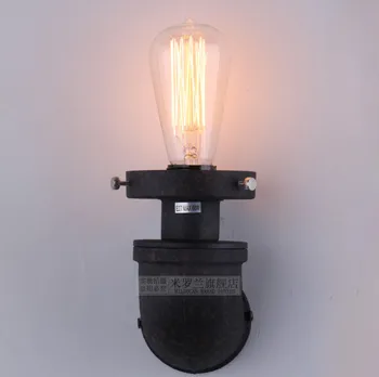 Retro Loft Industrial Vintage Wall Light Indoor Lighting Edison Wall Sconce Water Pipe Lamp Arandela Lampara Pared